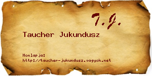 Taucher Jukundusz névjegykártya